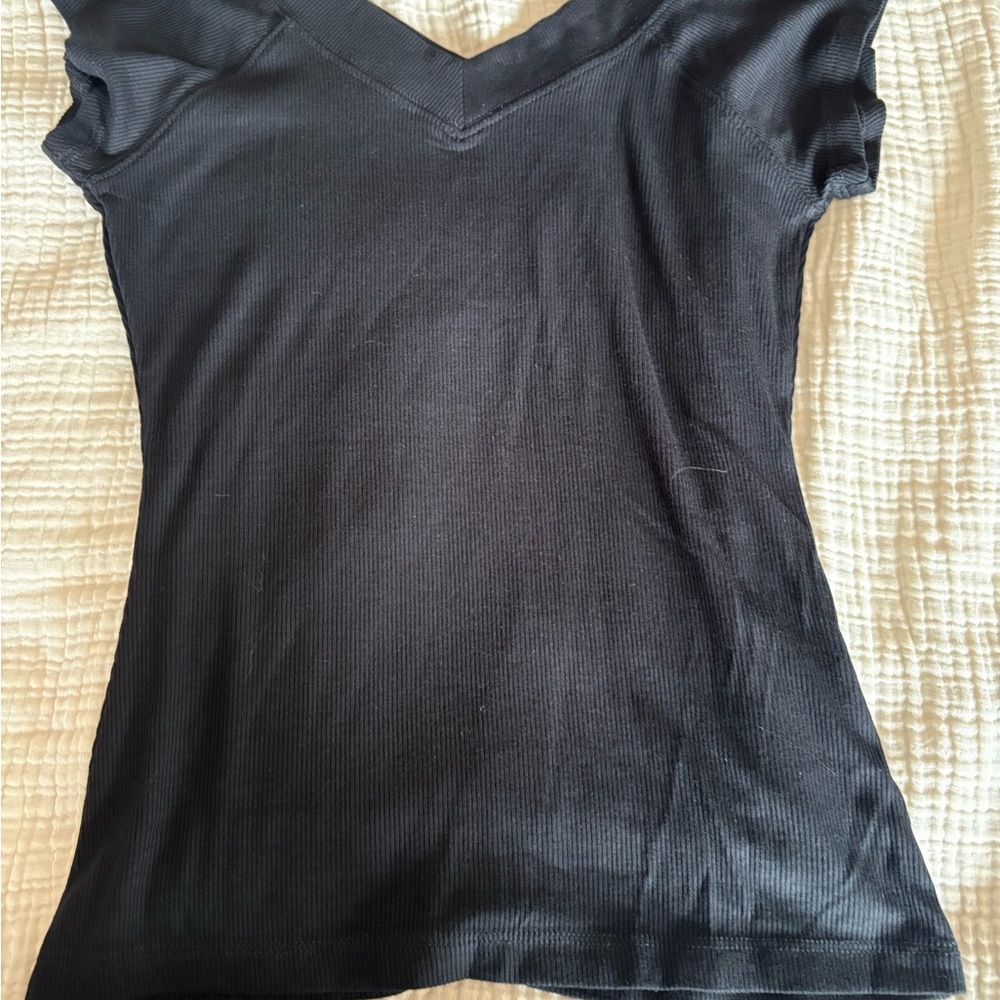 Urban Outfitters BDG Classic Black V-Neck Women's Top, Large, NWOT
